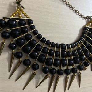 Black Beaded Necklace