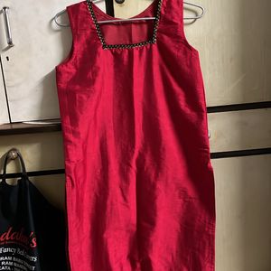 New Plain Red Kurti