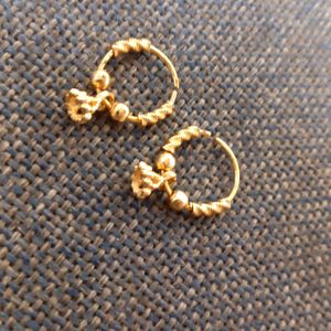 Golden Adjustable Small Earrings Set