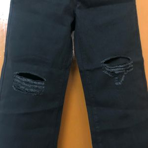 Urbanic Black High Waist Wide Leg Jeans