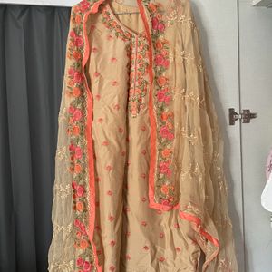 Cotton Dress With Elegant Thread Work