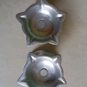 Silver Coated Diyas