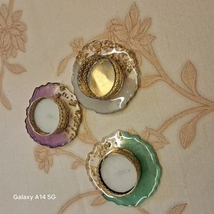 Pack Of 3 Resin Candle Holder