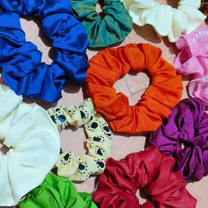 Printed Colourful scrunchies 10 Coming