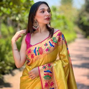 Premium Tissue Silk Saree