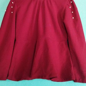 Women's Maroon Top