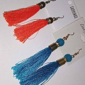 2 Set Of Thread Earrings