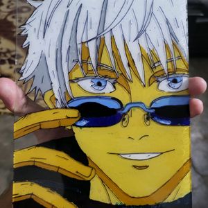 Gojo Glass Paint Anime Manga Merch