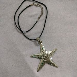 Y2k Star Pendant, Beads Bracelet, Earrings