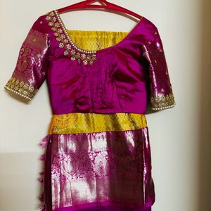 Price Drop Fixed-9050 Yellow and Pink Saree