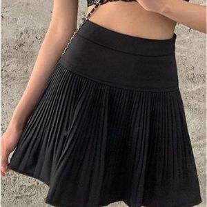 korean black mini skirt