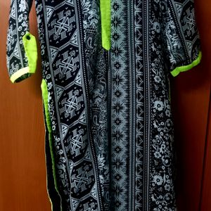 Black & Neon Kurti (XXL size)