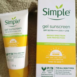 simple gel sunscreen