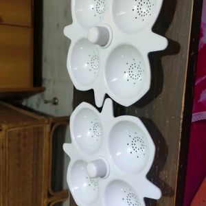 4 microwave Safe Idly Mould