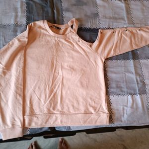 Dressberry Light Pink Sweatshirt Small Size Bust 34upto