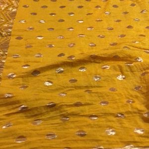 Mustard Yellow Duppata