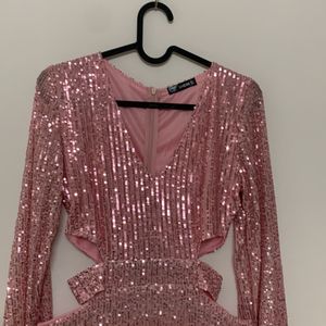 Shein Sequin Cutout Dress