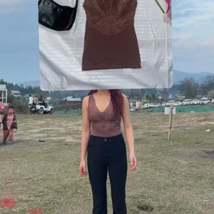 Brown Corset Top