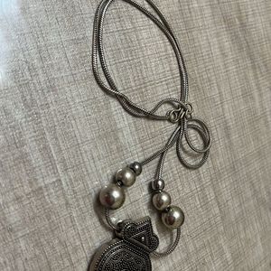 Oxidised Silver Necklace