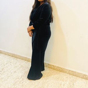 Black Velvet Jumpsuit