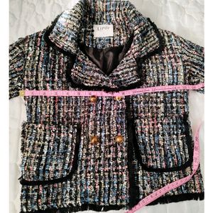 Trendy Tweed Coat For Kids