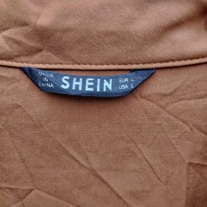 Shein Long Sleeve Shirt Skirt