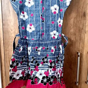 Girls Cotton Frock For Aged 4 To 6 Years