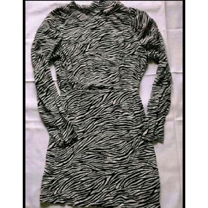 Zebra Print Bodycon Dress