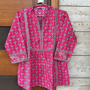 Pure Cotton Short Kurti