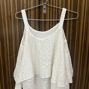 Gorgeous Crochet White Top Perfect For beaches