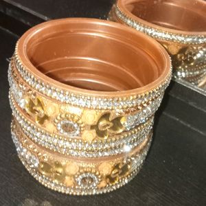 Golden Stone Bangles