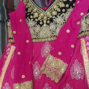 Pink Worked Kurta