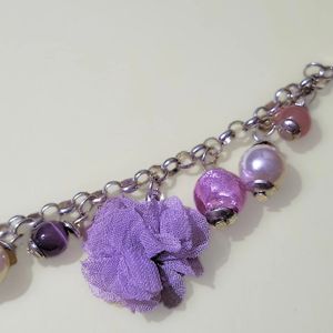 Lavender Haze: Imported Charm Bracelet