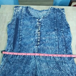 Denim One Piece Dress