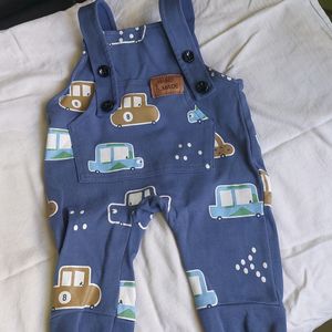 Navy Blue Fashion Dungree For Baby Boy