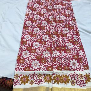 Pure Kerala Cotton Sarees