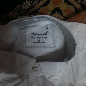 Denim Max Plain White Shirt