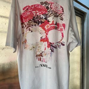 Vans Skull Printed Oversized Tshirt