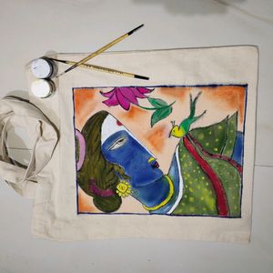 Hand Painted Tote Bag