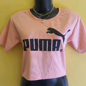 PUMA printed Crop Top