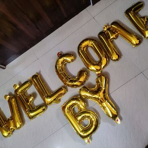 Gold Foil Balloon Letters