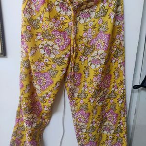 Floral Print Yellow Suit