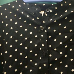 Cute Black Polka Dot Top