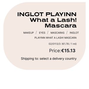 Brand New Inglot Mascara