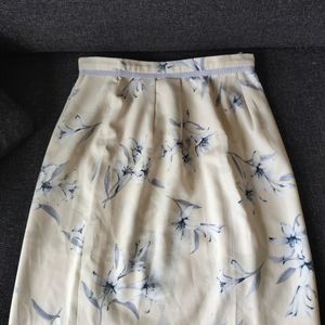 A Mini Knee Length Skirt .