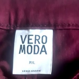 Original Vero Moda Mauve Colour Cotton Trouser