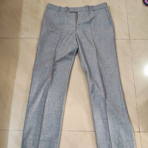 Men's 36 Inches Pant Grey Colour