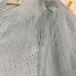 Heavy Wedding Gown With Jardosi And Stone Mix Work