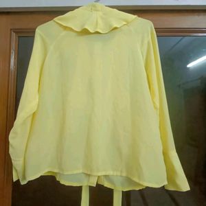 New Georgett  Yellow Women Top