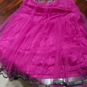 Girls Emroidered Lehnga Set